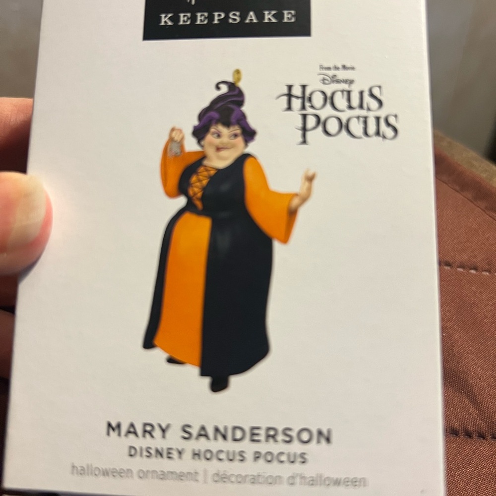Hallmark Hocus Pocus Mary Sanderson Ornament - Black, Orange, Purple 2023